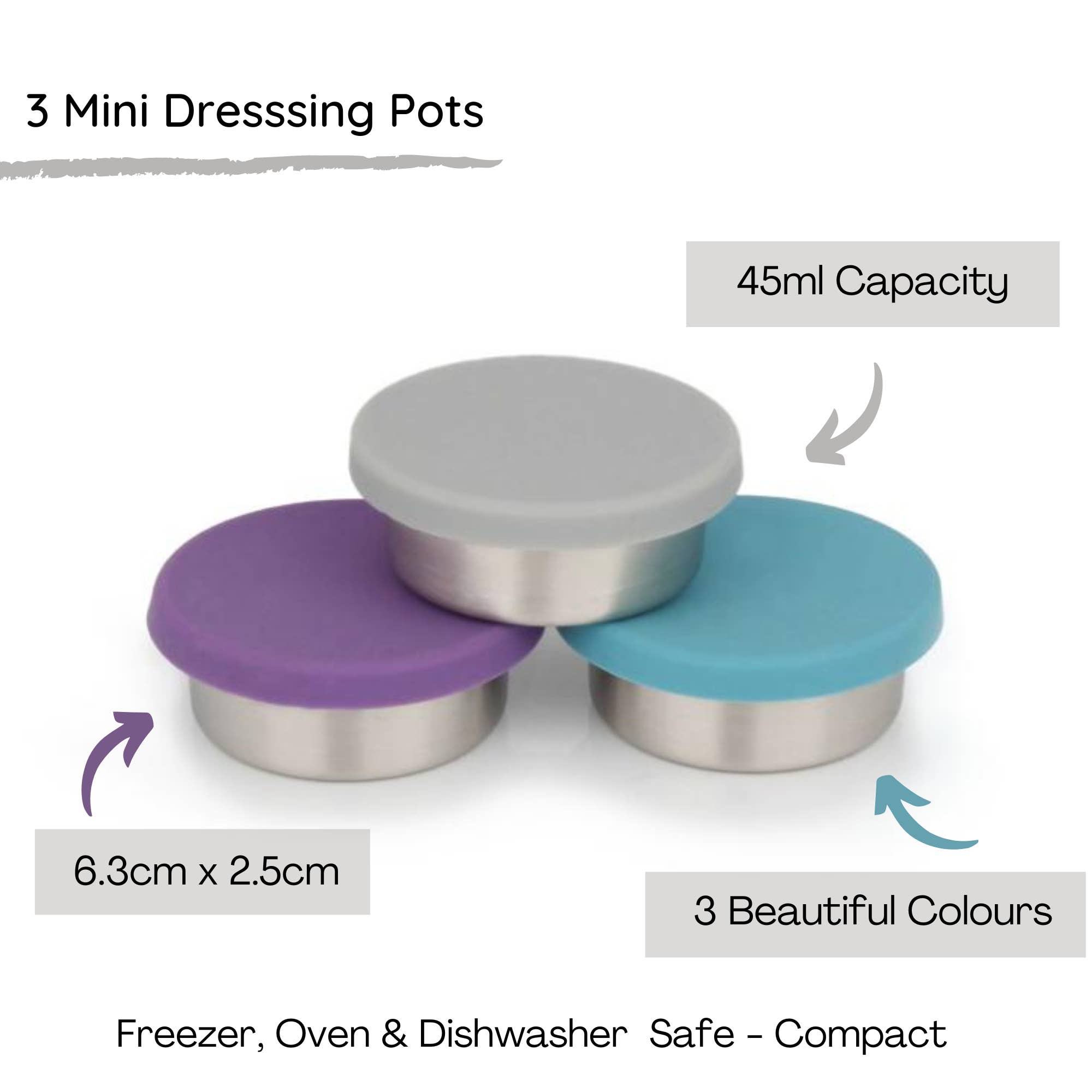 Condiment Containers With Lids Reusable Leakproof Salad...