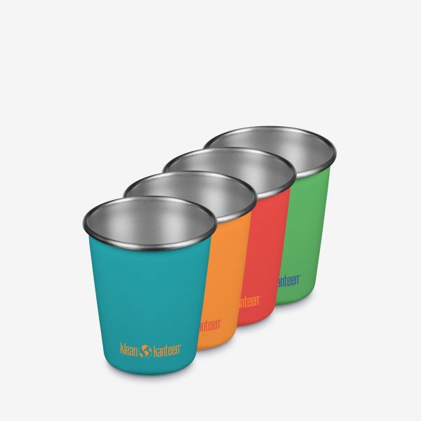 4 Pack stainless steel Cups (295ml)