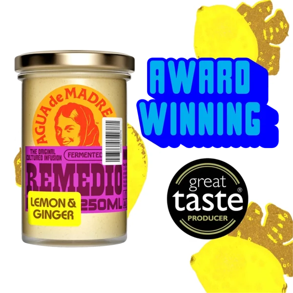 Agua de Madre Remedio Infusion: Lemon & Ginger 250ml